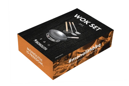 Zestaw Wok set ze stali węglowej - Monolith